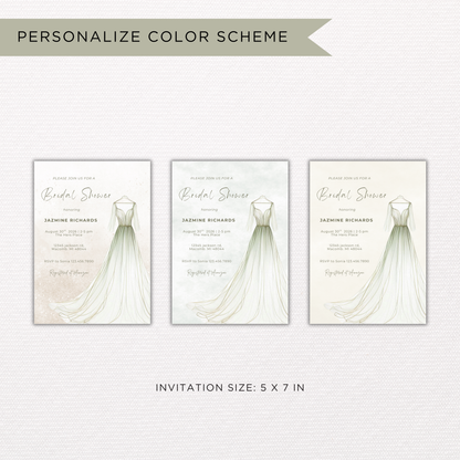 Bridal Shower Invitation | Canva Template
