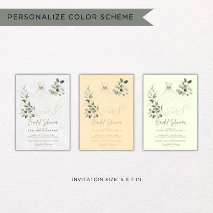Bridal Shower Invitation | Canva Template