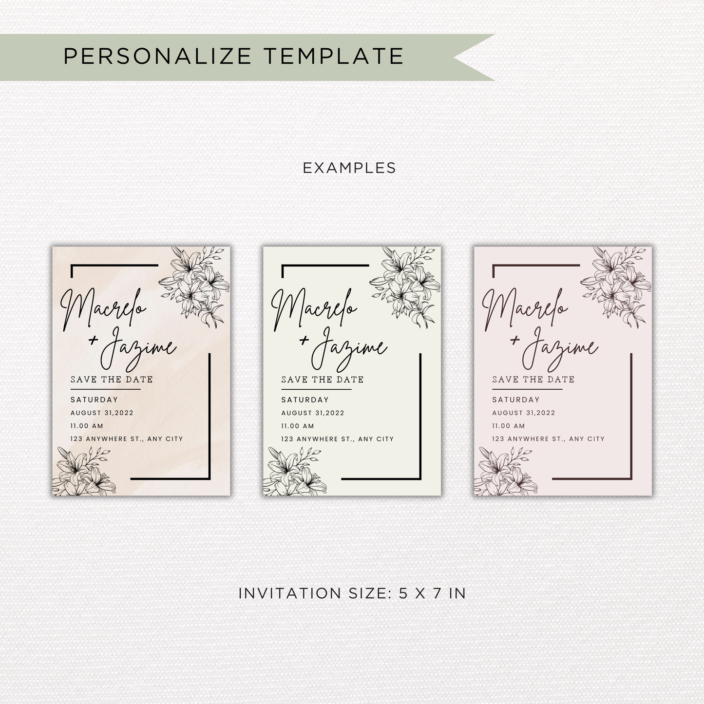 Save the Date | Canva Template