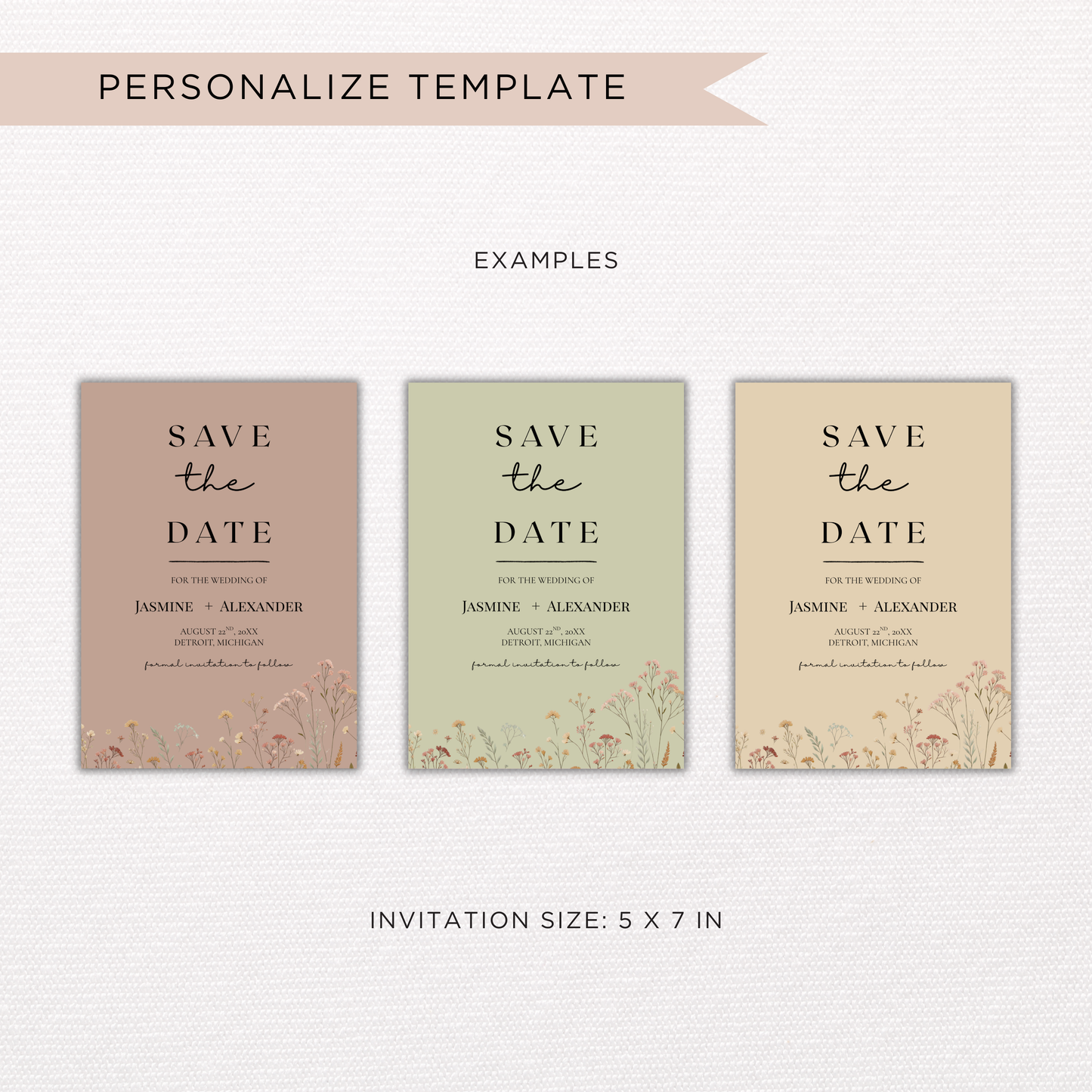 Save The Date | Canva Template