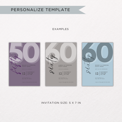 Milestone Birthday | Canva Template