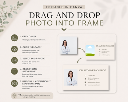 Dental Business Card | Canva Template