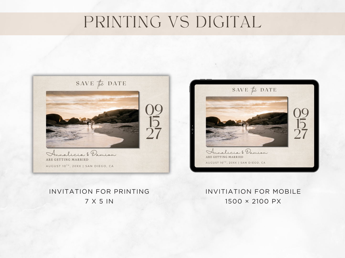 Save The Date | Canva Template