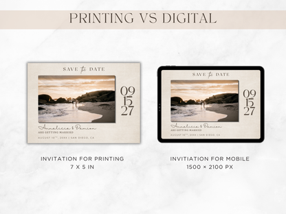 Save The Date | Canva Template
