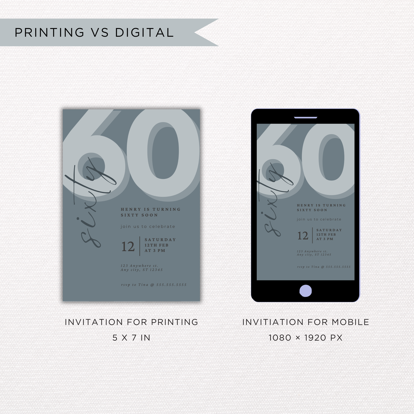 Milestone Birthday | Canva Template