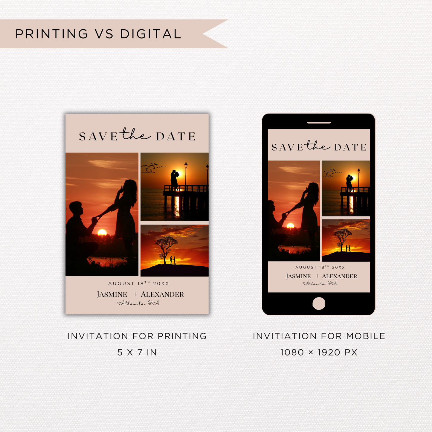 Save The Date | Canva Template