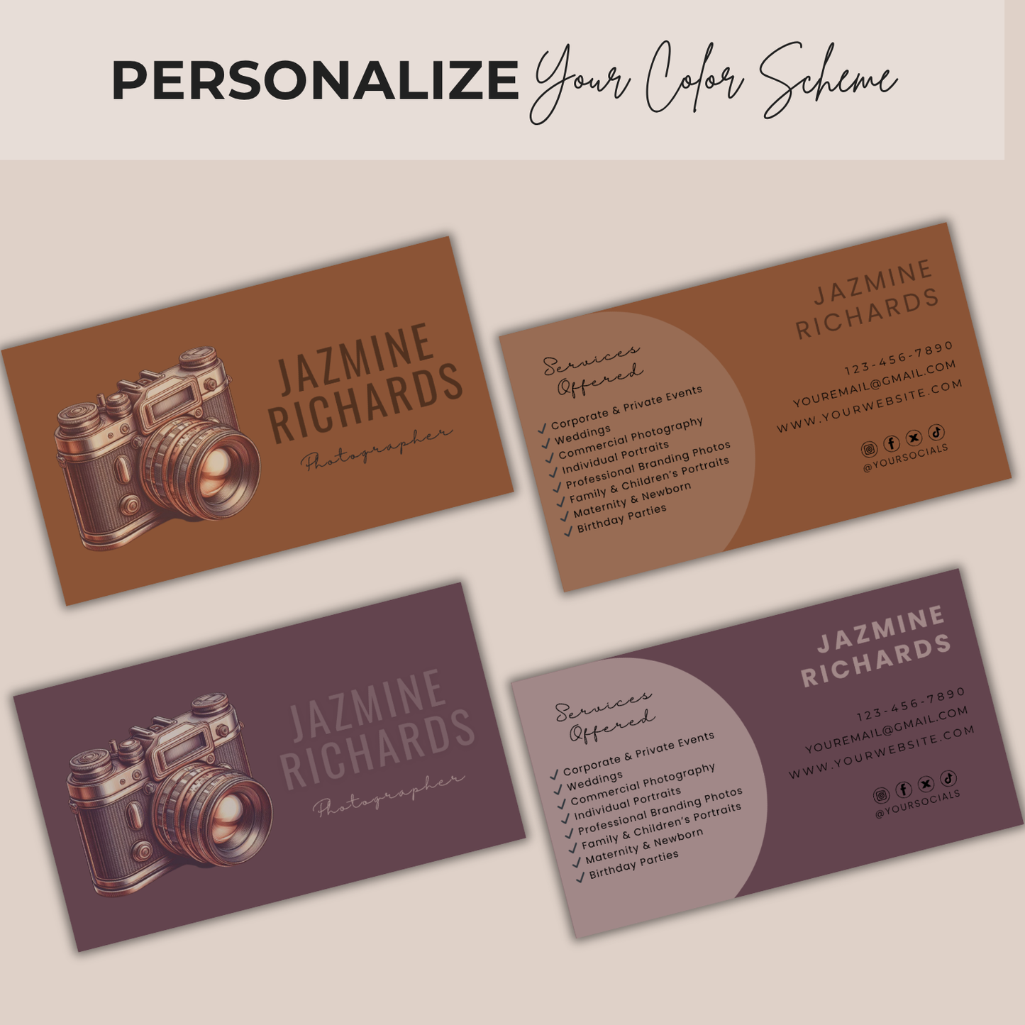 Modern Business Card Template | Photography