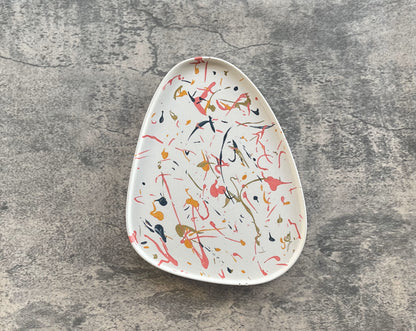 Large Triangle Tray | Abstract Splash Tray
