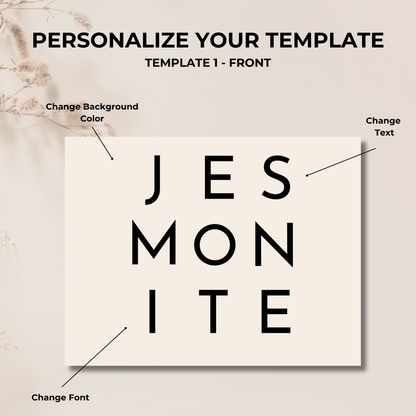 Jesmonite Care Card | Care Card Template | Jesmonite Instructions