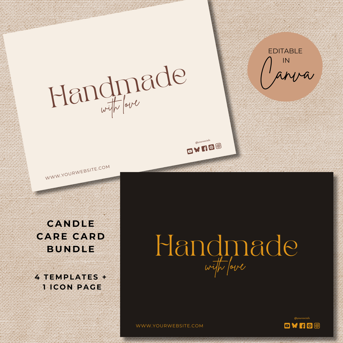 Candle Care Card | Candle Instructions | Candle Care Template