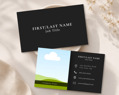 Editable Modern Business Card Template | Realtor Business Card | Canva Template