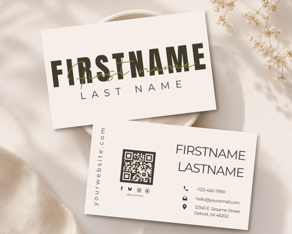 Modern Business Card | Canva Template