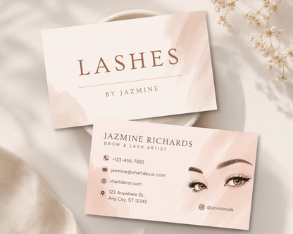 Lash Artist Business Card | Canva Template