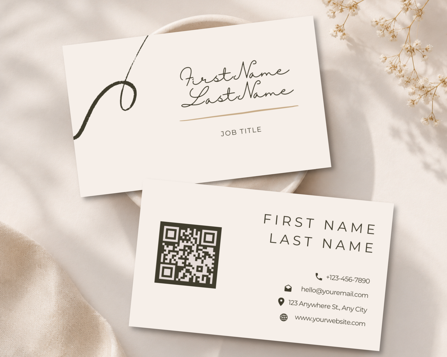 Minimalist Business Card | Canva Template