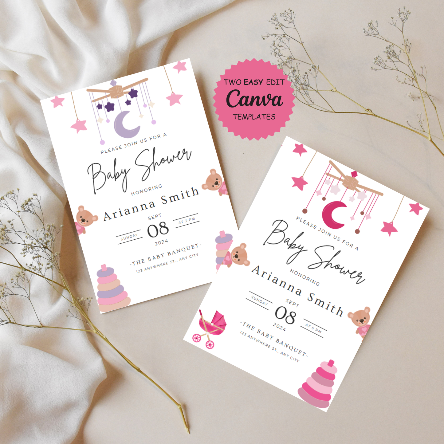 Baby Shower Invitation Template | Canva