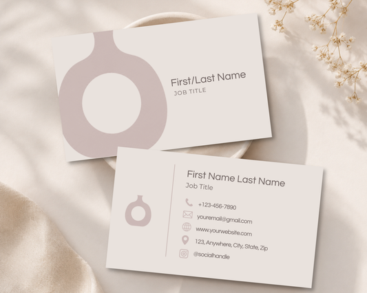 Minimal Business Card | Canva Template