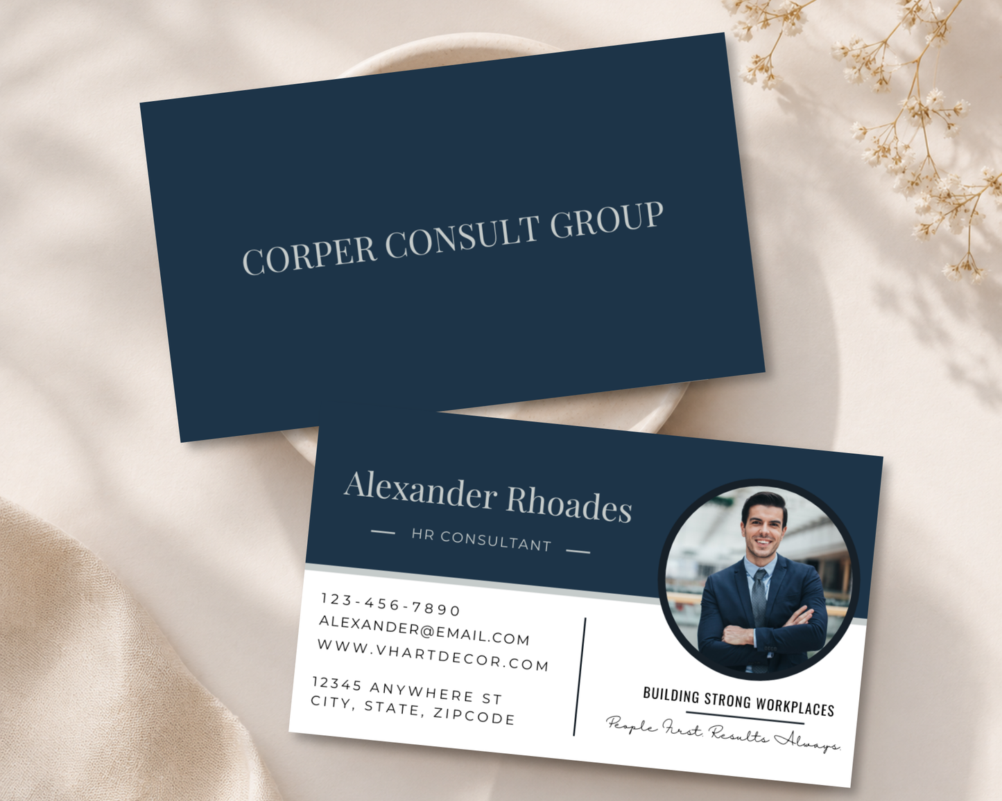 Professional Business Card | Canva Template