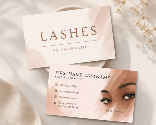 Lash Artist Business Card | Canva Template