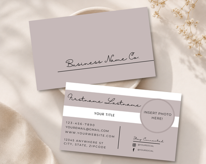Modern Business Card | Canva Template