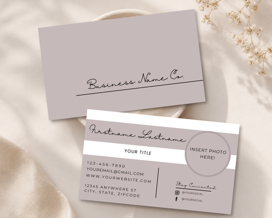 Modern Business Card | Canva Template