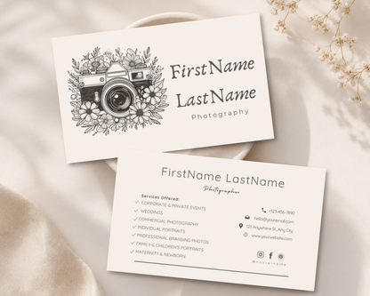 Vintage Photography Template | Canva Template