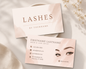 Lash Artist Business Card | Canva Template