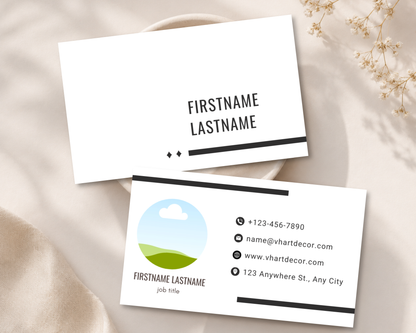 Minimal Business Card | Canva Template