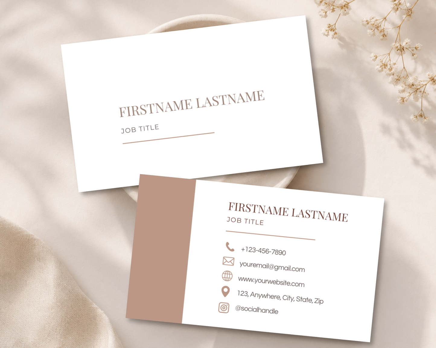 Minimal Business Card | Canva Template