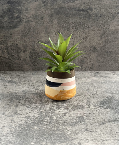 Small Vessel | Brown, Pink, Black