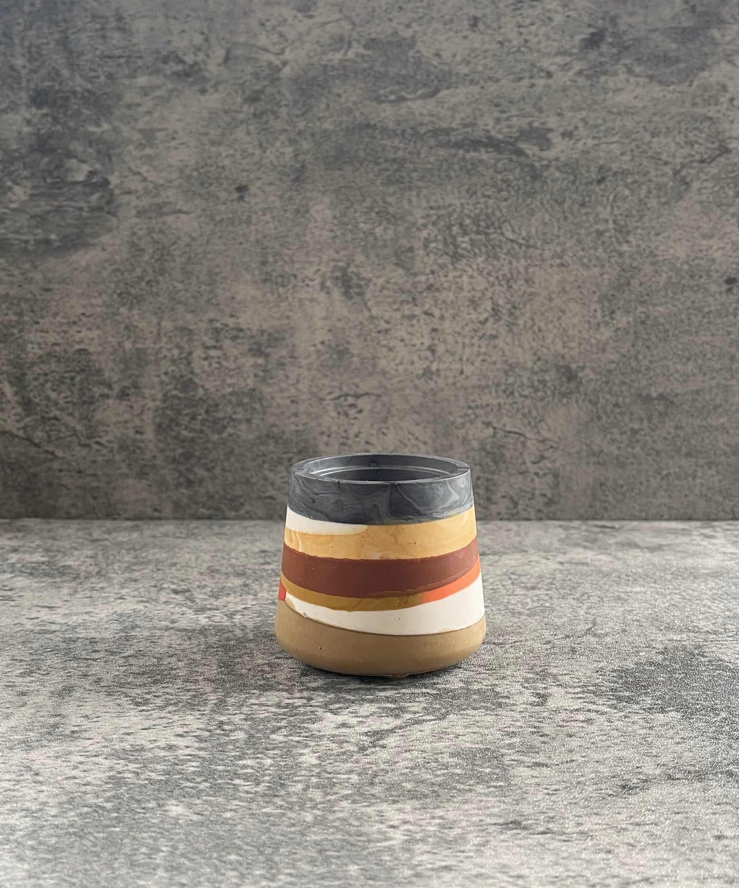 Small Vessel | Grey, White, Orange, Brown