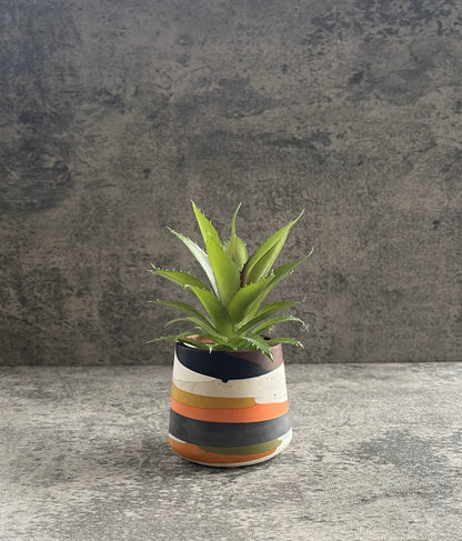 Small Vessel | White, Orange, Black, Grey