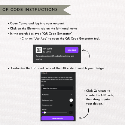 Jesmonite Care Card | QR Code
