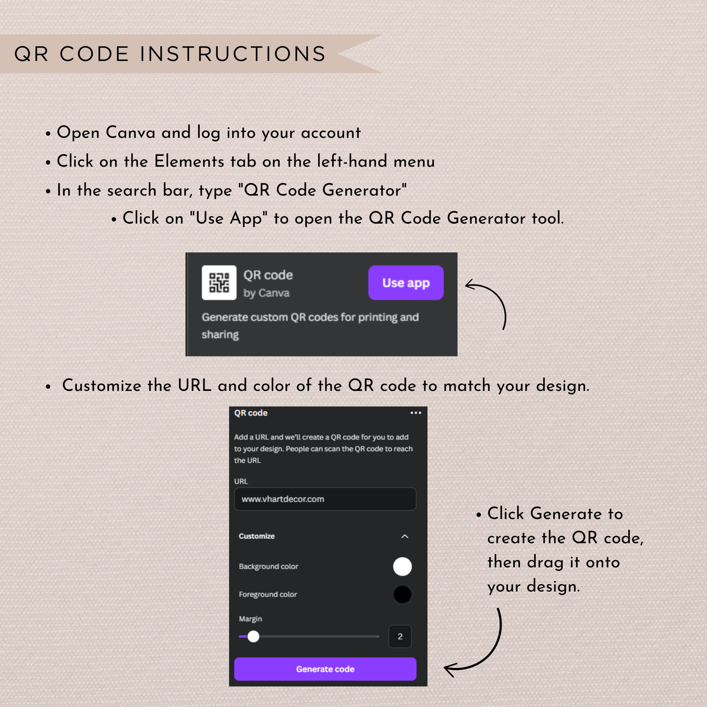 Candle Care Card | Canva Template
