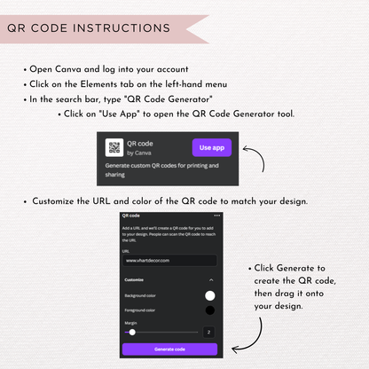 Jesmonite Care Card | Canva Template