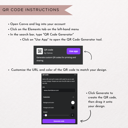 Jesmonite Care Card | Canva Template