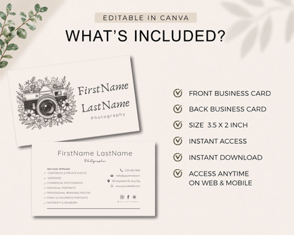 Vintage Photography Template | Canva Template