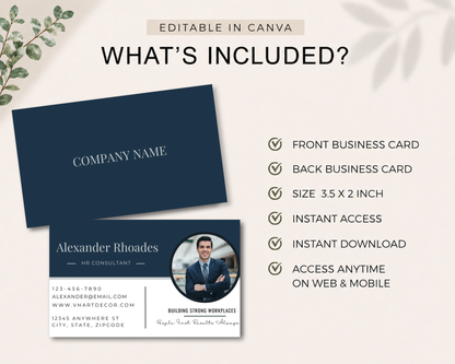 Professional Business Card | Canva Template
