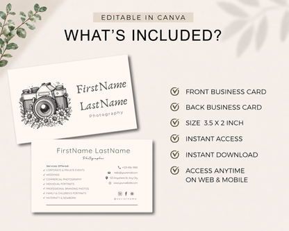 Vintage Photography Template | Canva Template