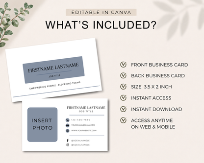 Professional Business Card | Canva Template