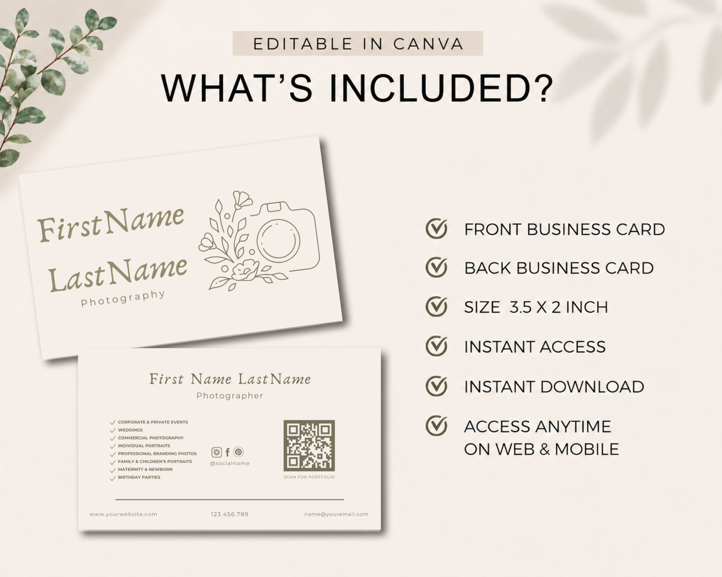 Photography Template | Canva Template