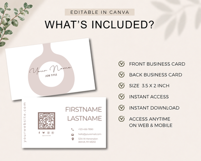 Modern Business Card | Canva Template