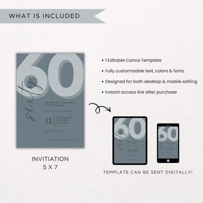 Milestone Birthday | Canva Template