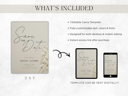 Save The Date | Canva Template
