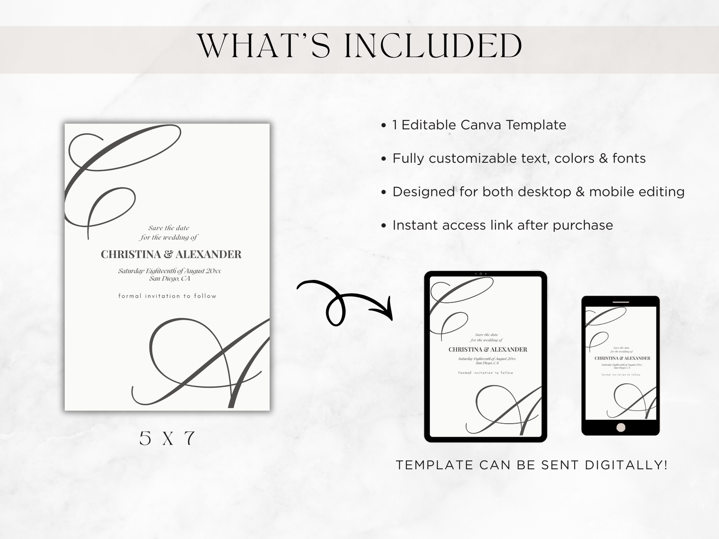 Save The Date | Canva Template