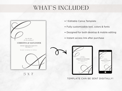 Save The Date | Canva Template