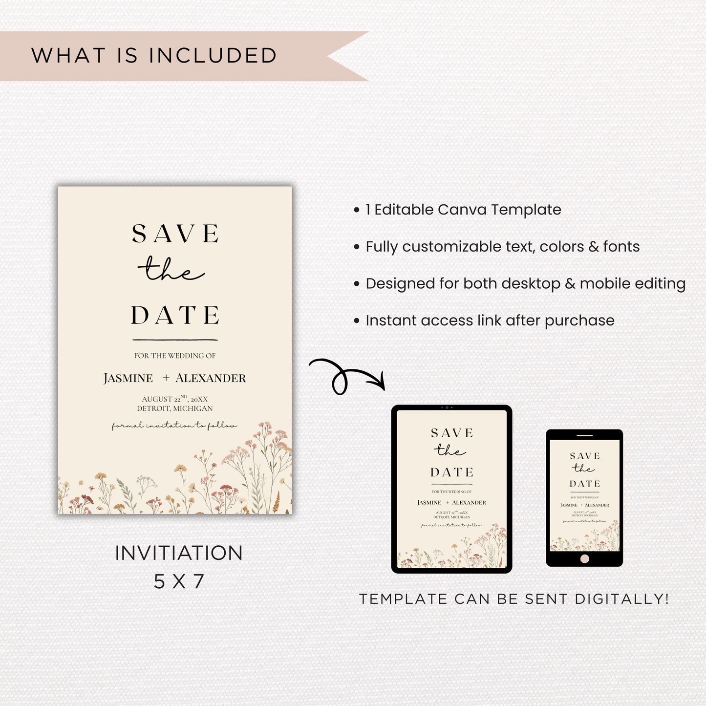 Save The Date | Canva Template