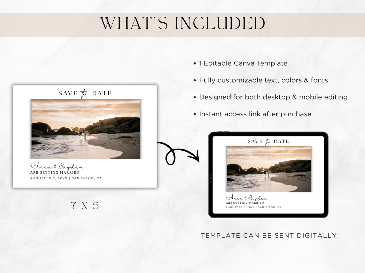 Save The Date | Canva Template