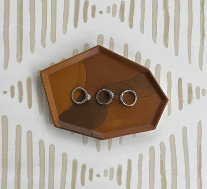 Geometric Trinket III | Shades of Brown