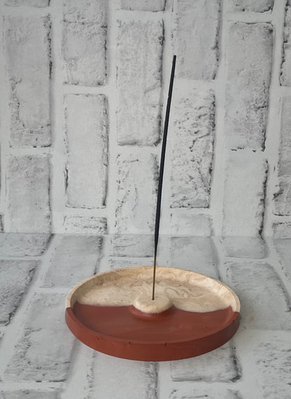 Incense Holder | Terracotta & Brown