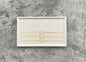 Flat Rectangle Tray | Off White, Tan